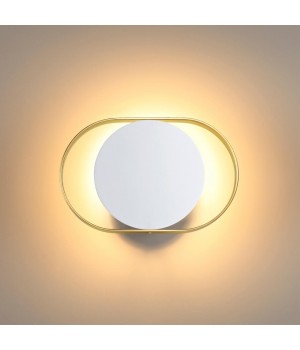 4246/7WW HIGHTECH ODL21 187 бел/золотист/металл Настенный светильник IP20 LED 7W 560Лм 3000K MONDY-foto3