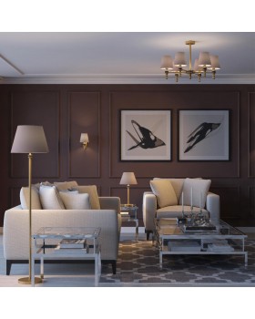 4429/6C NEOCLASSI LN20 180 античная латунь, бежевый Люстра потолочная E14 6*40W 220V MONTANA-foto3