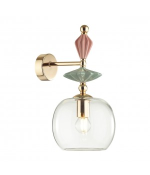 4855/1WB CLASSIC ODL_EX21 67 золото/разноцветн./керамика/стекло Бра E14 1*40W BIZET-foto6