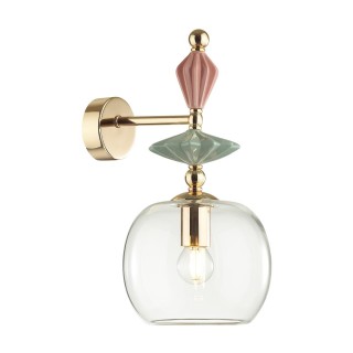 4855/1WB CLASSIC ODL_EX21 67 золото/разноцветн./керамика/стекло Бра E14 1*40W BIZET-foto6