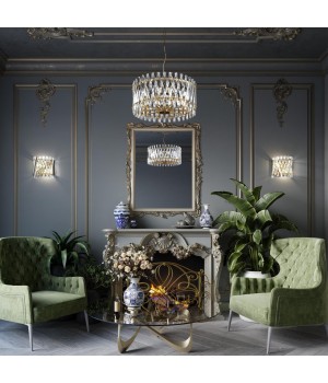 4795/10 HALL ODL21 429 золото/хрусталь Люстра E14 10*40W SELVA-foto3