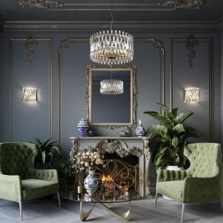 4795/10 HALL ODL21 429 золото/хрусталь Люстра E14 10*40W SELVA-foto3