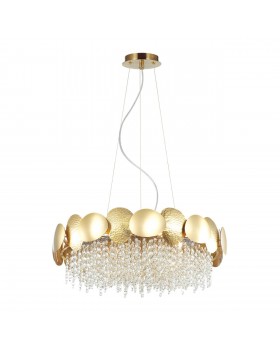 4636/6 CLASSIC ODL20 489 золото/хрусталь/металл Люстра E14 6*40W 220V ULLA-foto6