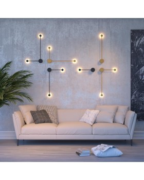 3900/10WG HIGHTECH ODL20 133 золотистый/металл Настенный светильник LED 4000K 10W 220V SATELLITE-foto3