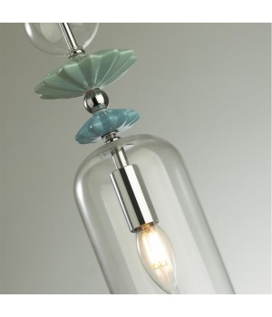 4893/1 CLASSIC ODL_EX22 71 хром/раноцветн./керамика/стекло Подвес E14 1*40W 4893/1 BIZET-foto7