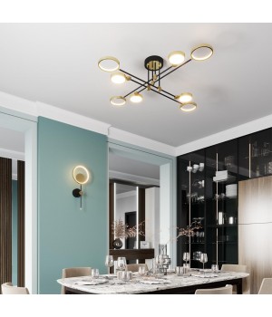 4320/75CL MIDCENT ODL22 167 металл/черный с бронзой Потолочный светильник IP20 LED 65W 2677Лм DENZEL-foto3