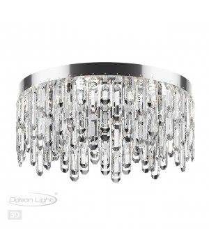 4985/6C HALL ODL22 447 хром/хрусталь Люстра потолочная E14 6*40W DAKISA-foto4