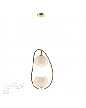 4873/2 MODERN ODL_EX22 85 золотой/белый/стекло Подвес E14 2*40W WATERLILY-foto5