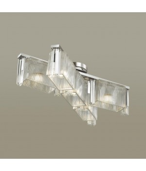 4871/5C HALL ODL_EX22 57 хром/прозрачный/стекло Люстра потолочная E14 5*40W GATSBY-foto4