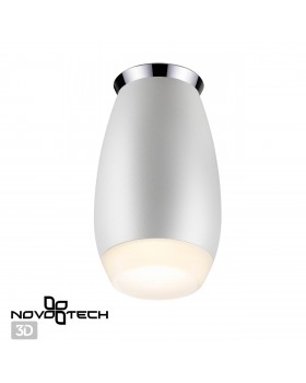 370910 OVER NT22 289 белый/хром Светильник накладной влагозащищенный IP44 GU10 9W 220V GENT-foto4