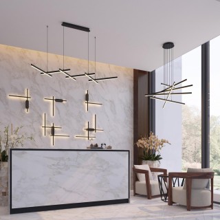 3890/96L L-VISION ODL20 146 черный/металл Подвесной светильник LED 4000K 96W 220V RUDY-foto3