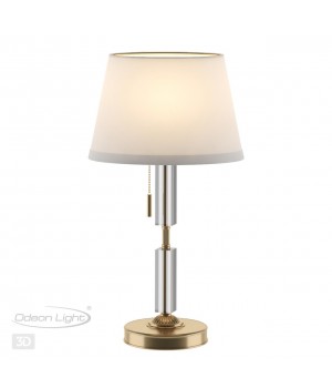 4894/1T MODERN ODL_EX22 91 бронзовый/белый/абажур ткань Настольная лампа E27 1*60W LONDON-foto5