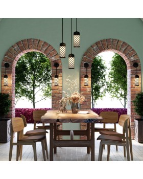 4834/1W NATURE ODL21 575 черный/стекло Ландшафтный настенный светильник E27 1*60W IP44 DUNES-foto3