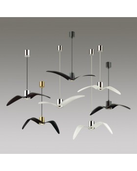 4900/1B PENDANT ODL22 289 чёрный/бронзовый/стекло Подвес GU10 1*5W BIRDS-foto5