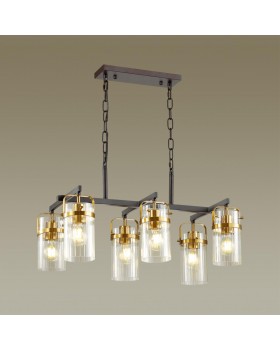 4653/6 COUNTRY ODL20 489 черный/золотой/прозрачный Люстра E27 6*60W 220V KOVIS-foto4