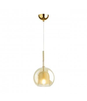 4697/1 PENDANT ODL20 305 золотой/янтарный Подвес E14 1*40W LEVA-foto4