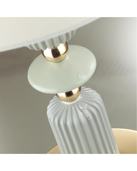 4861/1TA CLASSIC ODL_EX21 77 золото/разноцветн./керамика/абажур Настольная лампа E27 1*60W CANDY-foto7