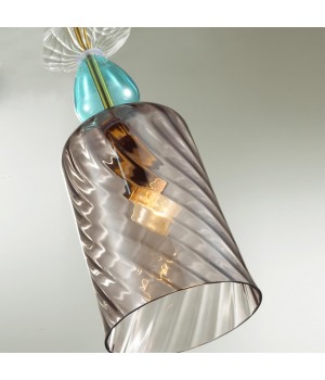 4646/1 PENDANT ODL20 342 золотой/коричневый/разноцветный Подвес E27 60W 220V BELLA-foto8