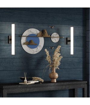 4913/18WL WALLI ODL22 521 чёрный/металл/стекло Настенный светильник LED 18W 4000К 1300Лм WATR-foto3