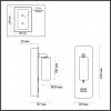 4301/3WL HIGHTECH ODL22 275 черный/металл Настенный светильник IP20 c USB зарядкой c выкл. LED 3W 233Лм 3000K BILL