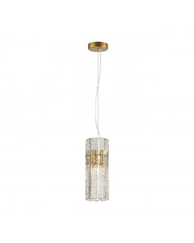 4938/1 HALL ODL22 437 матов.золотой/прозрачный/стекло/ Подвес E14 1*40W MERKALE-foto5