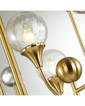 4785/2W HALL ODL21 458 золото/серебрист./металл//стекло Бра E14 2*40W KELLI-foto6