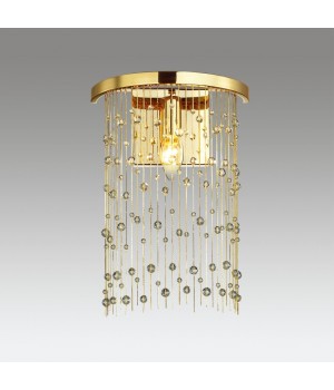 4844/1W HALL ODL21 409 золото/металл.цепочки /стекло Бра E14 1*40W RAINI-foto3