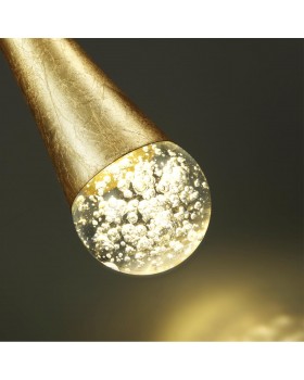 4278/1 L-VISION ODL21 157 прозрачн/золот фольг-ние Подвесной светильник IP20 GU10 LED max 6W GOTA-foto7