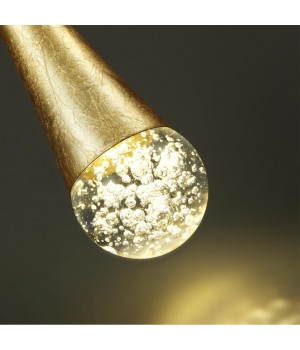 4278/1 L-VISION ODL21 157 прозрачн/золот фольг-ние Подвесной светильник IP20 GU10 LED max 6W GOTA-foto7