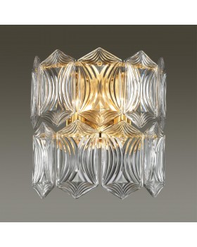 4918/2W MODERN ODL22 327 золотой/прозрачный/стекло Бра E14 2*40W SOMALA-foto3