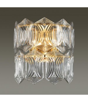 4918/2W MODERN ODL22 327 золотой/прозрачный/стекло Бра E14 2*40W SOMALA-foto3