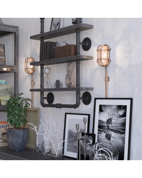 4131/1W WALLI ODL19 513 медный Настенный светильник Е27 1*60W LOFI-foto3