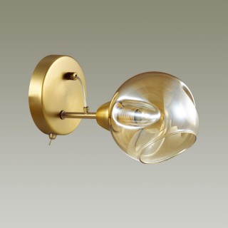 4435/1W MODERNI LN20 172 античный коричневый, стекло Бра с выкл. E14 1*40W 220V AMBER-foto3