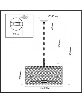 4795/10 HALL ODL21 429 золото/хрусталь Люстра E14 10*40W SELVA-foto2