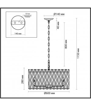 4795/10 HALL ODL21 429 золото/хрусталь Люстра E14 10*40W SELVA-foto2