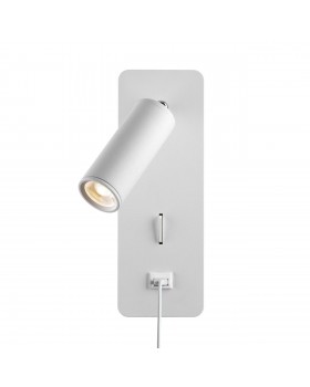 4300/3WL HIGHTECH ODL22 275 белый/металл Настенный светильник IP20 c USB зарядкой c выкл. LED 3W 265Лм 3000K BILL-foto4