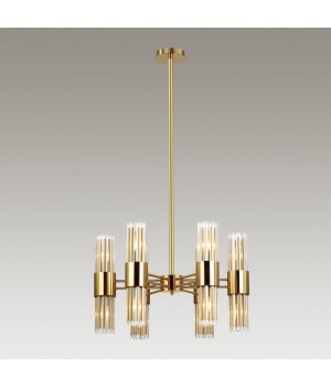 4786/12 HALL ODL21 457 золото/металл/стекло Люстра E14 12*40W VIKETA-foto3