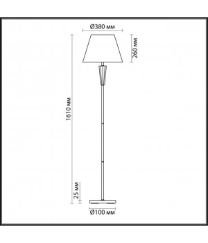 3733/1F NEOCLASSI LN19 183 хром, золотой Торшер E27 1*60W 220V LORAINE-foto2