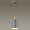 4086/1 PENDANT ODL19 361 серый/золотой Подвес Е27 1*40W 220V BOLLI