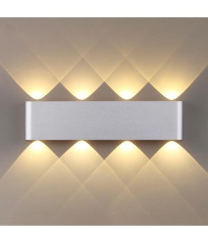 4217/8WL HIGHTECH ODL21 197 серебр/металл Настен.светильник IP20 LED 8W 915Лм 3000K MAGNUM-foto3