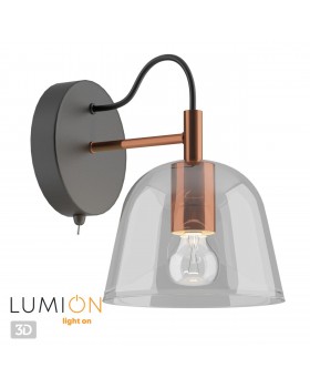 4455/1W MODERNI LN20 183 черный, медный Бра E14 1*40W 220V JOSEPH-foto5