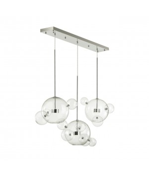 4802/36L L-VISION (В 3-Х КОРОБКАХ) ODL22 327 хром/прозрачный/стекло Люстра LED 36W 4000K BUBBLES-foto5