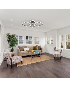 4521/72CL LEDIO LN20 050 коричневый Люстра потолочная диммир. с ДУ LED 72W 3000-6000К 5616Лм 220V KAMI-foto3