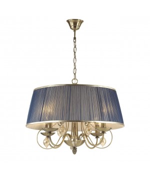 3921/4 CLASSIC ODL18 496 бронза/ткань/стекло Люстра IP20 E14 4*40W 220V NIAGARA-foto5