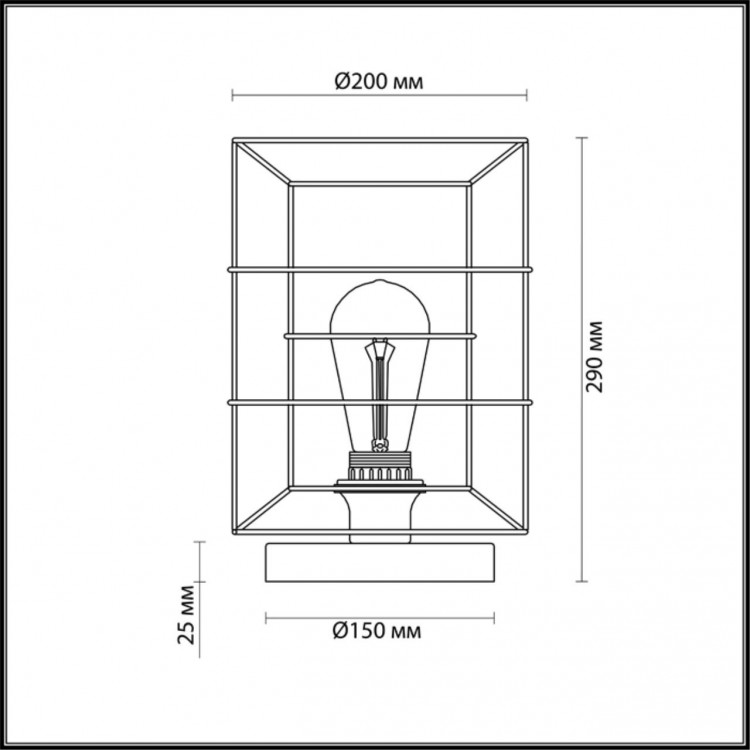 4410/1T LOFTI LN19 218 черный, золотой Настольная лампа E27 1*60W 220V RUPERT