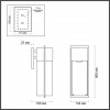 4962/1W NATURE ODL22 577 черный/стекло Ландшафтный настенный светильник E27 1*60W IP44 CAPI