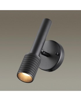 4238/1W HIGHTECH ODL21 233 черный/металл Настенный св-ник выкл на плафоне IP20 LED GU10 max 10W MEHARI-foto3