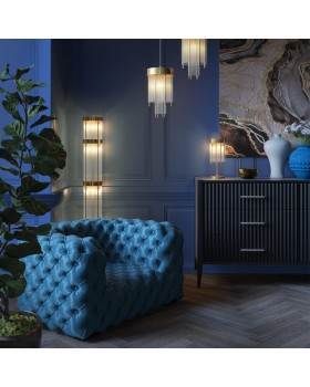 4788/2T HALL ODL21 455 золото/металл/стекло Наст.лампа E14 2*40W YORK-foto3