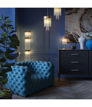 4788/2T HALL ODL21 455 золото/металл/стекло Наст.лампа E14 2*40W YORK-foto3