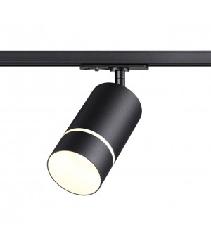 370777 PORT NT21 086 черный Светильник трековый однофазный трехжильный IP20 GU10 9W 235V ELINA-foto6